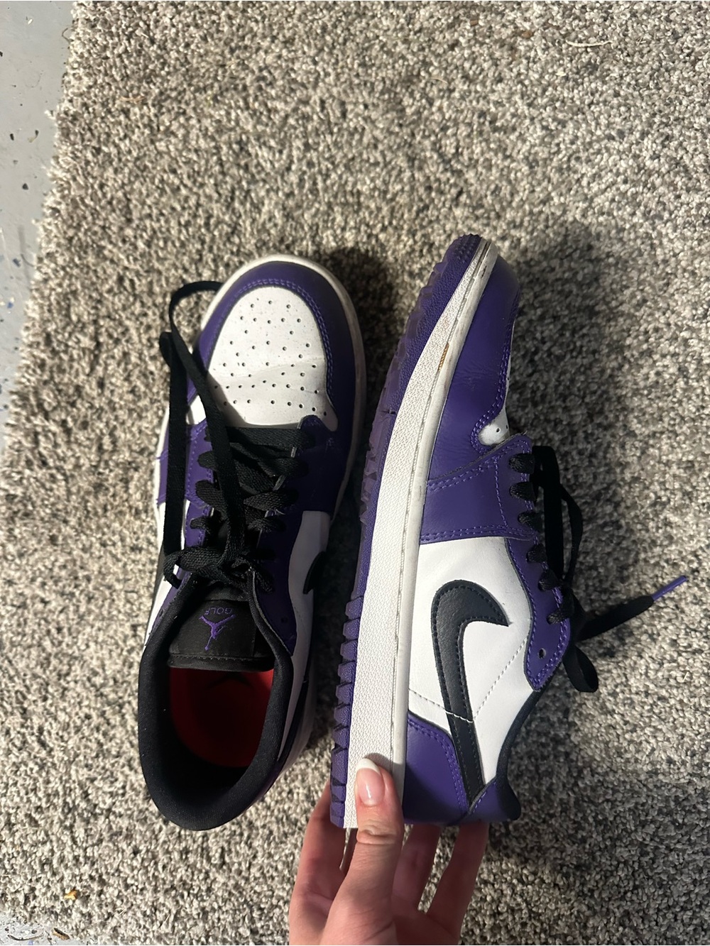 Nike Women's Purple, White and Black Low-Top Sneakers
